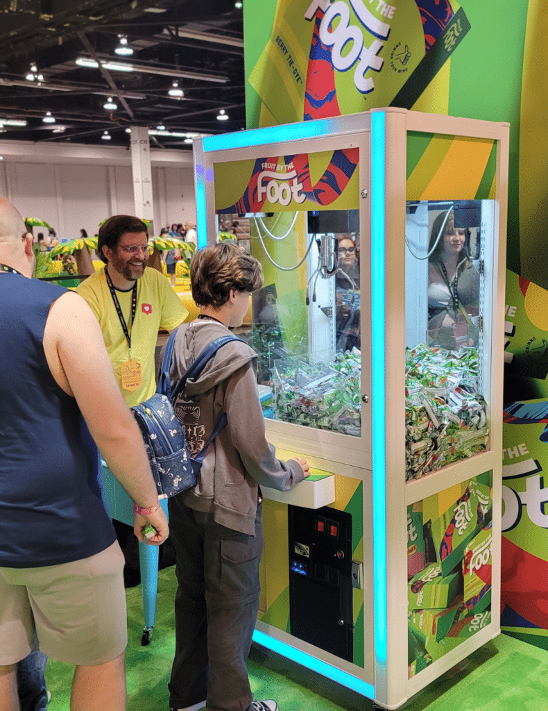 Fruit by the Foot Prize Crane at VidCon 2023 | Experience by Interactive Entertainment Group