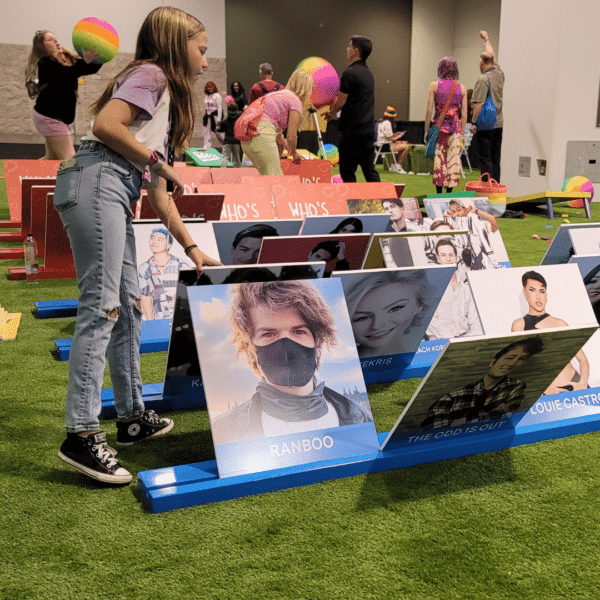Giant Guess Who at VidCon 2023 | Experience by Interactive Entertainment Group