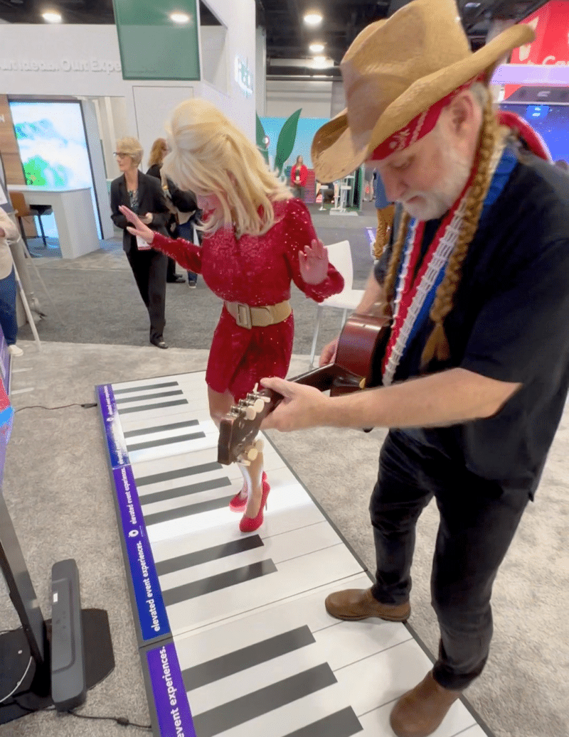 Giant Piano at #ExhibitorLIVE 2024 | Experience by Interactive Entertainment Group