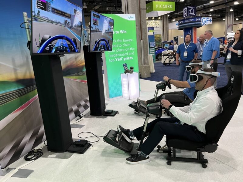 VR Racing Chairs at AGA Operations Conference | Experience by Interactive Entertainment Group