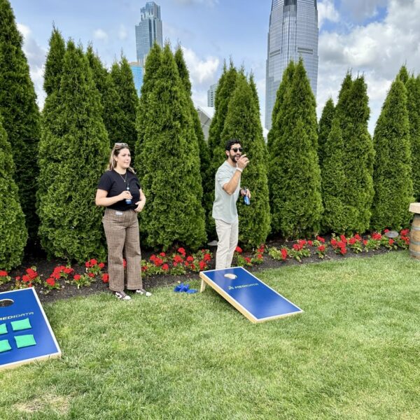 Custom Corn Hole at Liberty House | Experience by Interactive Entertainment Group