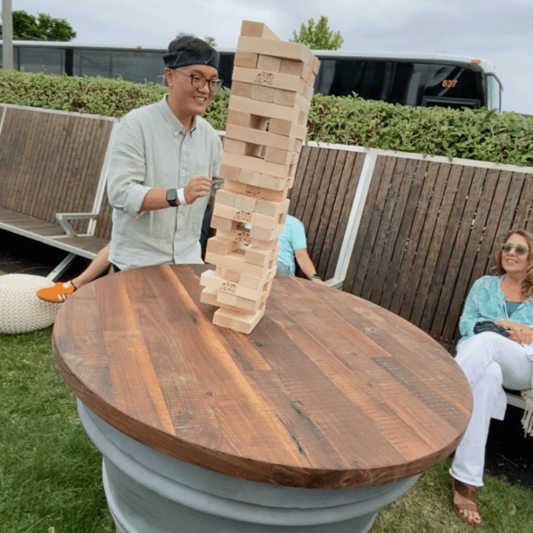 Giant Jenga at Liberty House | Experience by Interactive Entertainment Group