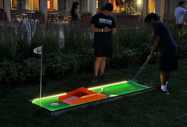 LED Mini Golf at Penn State University's Glow Games | Experience by Interactive Entertainment Group
