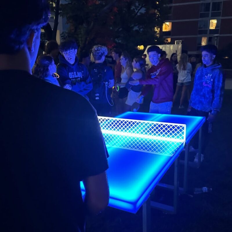LED Ping Pong at Penn State University's Glow Games | Experience by Interactive Entertainment Group