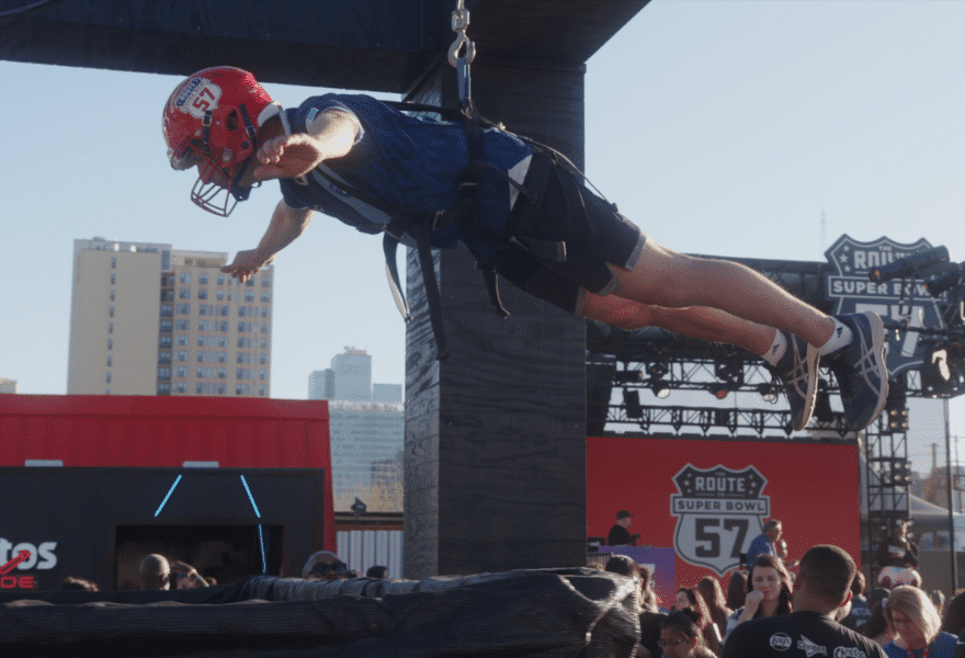 Giant Human Claw Machine at The Super Bowl LVII | Experience by Interactive Entertainment Group