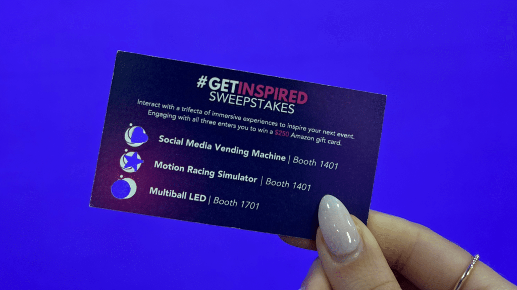 #GetInspired Sweepstakes at Connect Marketplace Fall 2023 | | Experience by Interactive Entertainment Group