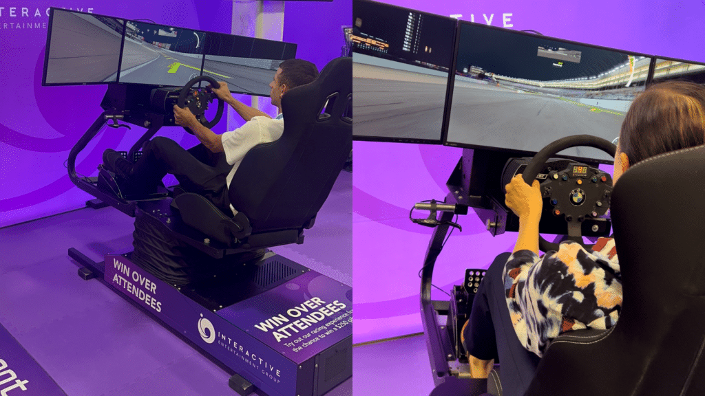 Motion Racing Simulator at Connect Marketplace Fall 2023 | | Experience by Interactive Entertainment Group