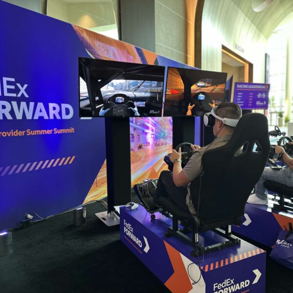 VR Racing Chairs at FedEx Forward Service Provider Summit | Experience by Interactive Entertainment Group