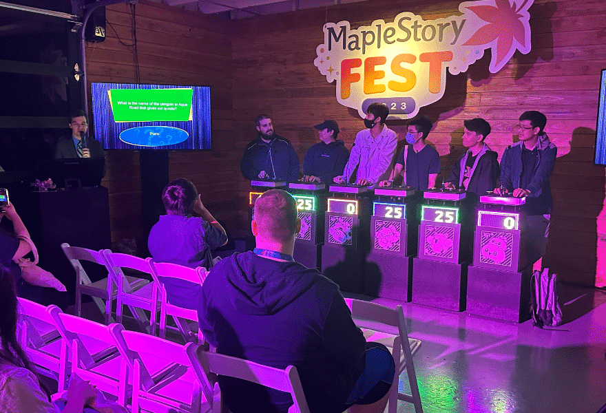 Game Show Mania at MapleStory Fest | Experience by Interactive Entertainment Group