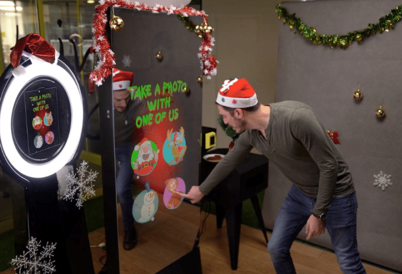 Holiday Mirror Photo Booth | Experience by Interactive Entertainment Group