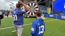 Giant Football Darts at NY Giants Fan Fest | Experience by Interactive Entertainment Group